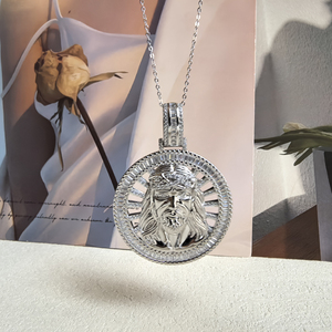 Collier pendentif homme bijoux religieux de haute qualité en argent sterling 925 Saint <span class=keywords><strong>Christopher</strong></span> - Product Image 1