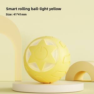 Stokta Pembe Sarı Yeşil Özel Etiketli İnteraktif Otomatik Kedi Oyun Topu Oyuncakları Led Işıklı - Product Image 4