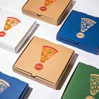 Boîte à pizza personnalisée avec logo, boîte à pizza en carton imprimé de qualité supérieure pour la livraison et les plats à emporter