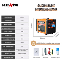 Petit générateur à essence silencieux à inverseur 3800w, générateur électrique miniature à essence 220V/380V pour usage domestique