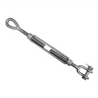 Tendeur à câble en acier poli à mâchoire et œillet pour applications de levage industrielles