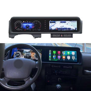 Nouveauté 12,3 pouces Écran double Compteur de vitesse automatique Cockpit Multimédia Autoradio Android Carplay pour Toyota Land Cruiser LC70 LC76 - Product Image 1
