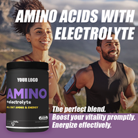 Fabricant OEM/ODM Poudre d'électrolyte aminé étiquette personnalisée pour l'exercice Fitness Supplément énergisant aromatisé aux raisins