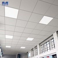 Azulejo de pared interior individual insonorizado Spandrel, pantalla perforada, paneles Corning Luxalon, precio falso, techo de aluminio cuadrado