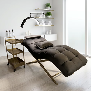Best Selling Eyelash Bed Metal Beauty Salon Furniture Stainless Steel Massage Table Modern Salon Furniture for Spa - Product Image 1
