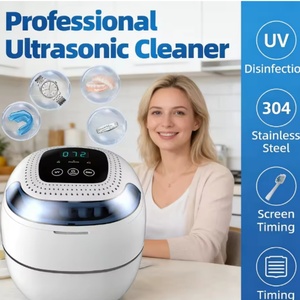 Portable Rechargeable Ultrasonic <b>Cleaner</b> for Dentures, <b>Retainers</b> & Braces | Home Use Dental Care Device - Product Image 1