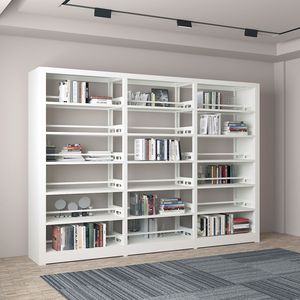 Étagère de rangement en acier simple/double face, bibliothèque en fer pour documents, idéale pour salon, école, bibliothèque, <span class=keywords><strong>librairie</strong></span> - Product Image 1