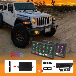 MICTUNING RGB Touchscreen-Schalter 12 V Blitzschaltung mit Sofortfrequenz Steuerschachtel RGB 12Gang Marine LED-Schalter - Product Image 3