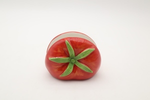 Ensemble tasse et soucoupe en céramique créative en forme de tomate, tasse à thé rouge <span class=keywords><strong>avec</strong></span> assiette à feuilles vertes, service à thé unique pour l'après-midi, 8 oz - Product Image 3