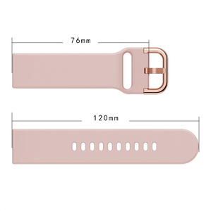 Bracelet en caoutchouc souple de remplacement, bracelets de sport en silicone pour <span class=keywords><strong>Samsung</strong></span> Galaxy Active2 <span class=keywords><strong>Watch4</strong></span>/5/6 22mm 20mm - Product Image 2