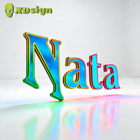 Lettres lumineuses LED 3D personnalisées à changement de couleur rapide pour extérieur, enseigne néon magique pour fête, équipement publicitaire, signalétique commerciale, décoration Bluetooth