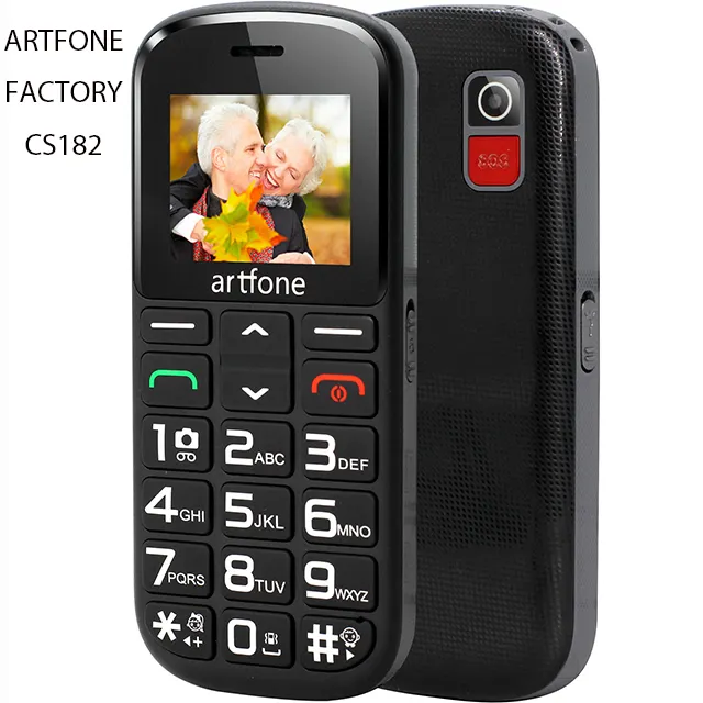 artfone CS182 MTK senior mobile phone with big buttons and charging cradle for the elderly people Artfone