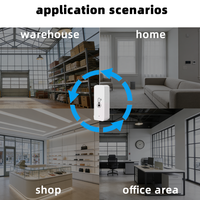 Smartlife Wifi Smart Temperature Humidity Sensor Battery Alexa Google Assistant Compatible Flip for Remote Monitoring