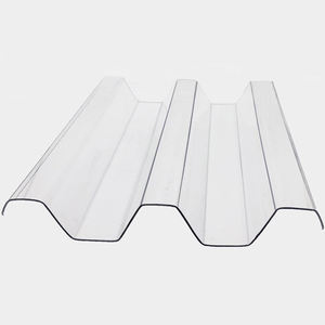 Modèle gris fumée T1052 T1060 T1070 matériau vierge en plastique ondulé PC feuille polycarbonate toit Pnales 1.1mm 1.3mm - Product Image 6
