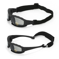 Lunettes Tactiques de Tir Unisexe avec 3 Verres Interchangeables, Protection UV400 pour Activités Extérieures et Airsoft