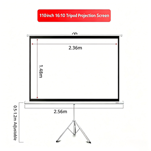 Écran <span class=keywords><strong>de</strong></span> <span class=keywords><strong>projection</strong></span> portable blanc mat écologique 110 pouces 16:10, non toxique et sûr pour les enfants, idéal pour regarder des dessins animés à la maternelle - Product Image 6