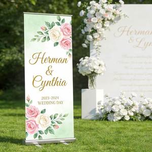 Hot Sale Roll up <b>Banner</b> Custom Logo Portable Retractable <b>Banner</b> Aluminum Stand for Business Exhibition Advertising Display - Product Image 1