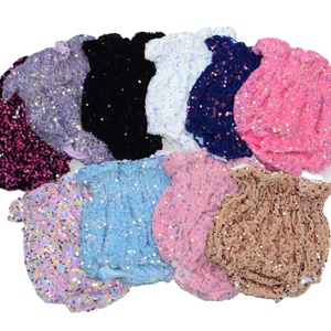 Pantalon bouffant à sequins taille haute pour enfants (filles et garçons) – Taille élastique, toutes saisons, décontracté - Product Image 3