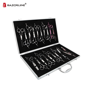 Razorline GVA020 Professional Aluminium Hair Scissor Case 20 Shears Barber Storage Box