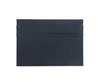 Design classique PU Saffiano Cuir Zip Carte Portefeuille Mince Porte-monnaie Petit Unisexe Titulaire De La Carte De Crédit