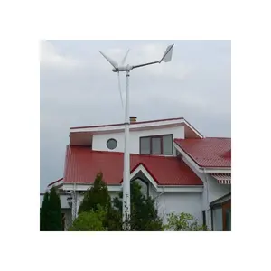 Hoch effiziente Pol-Windkraft anlagen mit ganzer Einheit 3kW Windkraft generator mit freistehendem Guy CE TÜV 4m Krawatten mast 5 JAHRE