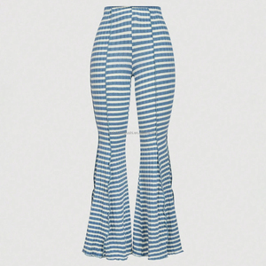 Kit Personalizzato <span class=keywords><strong>con</strong></span> <span class=keywords><strong>Elastico</strong></span> e Bordo Arricciato per Pantaloni a Zampa d'Elefante da Donna - Product Image 3