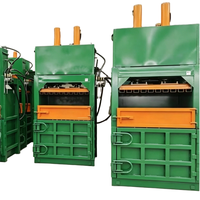 Presse à ordures verticale automatique économique, compacteur hydraulique de 30 tonnes, machine à balles en acier inoxydable et alliage d'aluminium