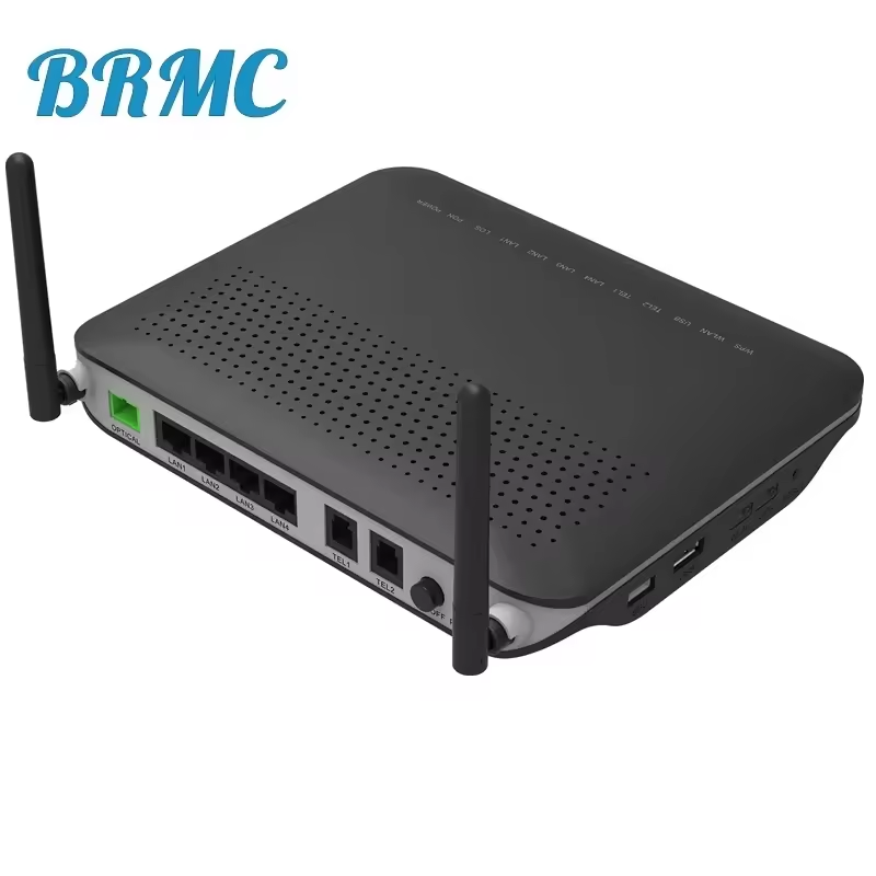 HG8245 Black FTTH Wifi Router Modem 4FE +2TEL+USB 2 Antennas GPON ONU EPON ONT