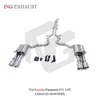 ING Tuyau d'échappement Cat-Back Valvetronic en acier inoxydable pour Porsche Panamera 971 3.0T – Pièces de performance à fixation directe – Vente en gros