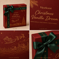 Coffret Cadeau de Parfum de Noël Vanille Cacao Ambre Rêve 100ml pour Femme Eau de Parfum Fabricant Personnalisation du Parfum et de l'Emballage