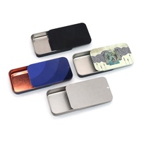 Boîte en métal carrée vide de haute qualité pour bonbons à la menthe, personnalisée, avec couvercle coulissant, petite boîte métallique mini, vente en gros d'usine
