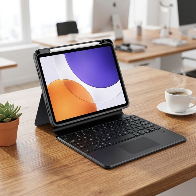 Magnetic 7 RGB Backlit Touchpad BT Wireless Keyboard Protective Case for xiaomi Pad 7s Pro 12.5" Split Keyboard Case