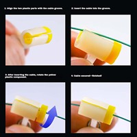 Konektor Pancing Laut Pelindung Senar Kepala Plastik Bertepi, Swivel Snap Rig Anti-Lilit untuk Air Asin