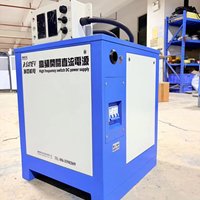 Redresseur d'eau pour électrolyse Haney Equipment 2000A pour anodisation et placage en baril, puissance 3 kW, semi-automatique