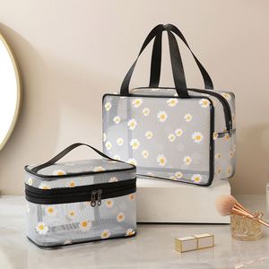 BSCI Factory Mesh Transparent Makeup <b>Bag</b> <b>Large</b> Capacity Simple Portable <b>Wash</b> Gargle <b>Bag</b> Portable Travel Mesh Cosmetic Storage - Product Image 2