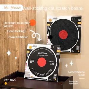 Jukebox pour chat, griffoir mural vertical résistant à l'usure et aux éclats, anti-insectes, anti-rayures, pour affûter les griffes du chat - Product Image 2
