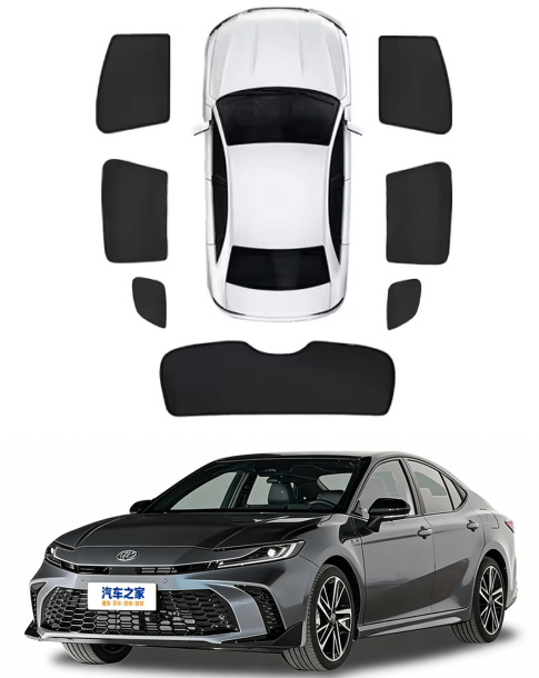 4-Piece Mesh Window Sunshade Set For Toyota Camry Corolla RAV4 – UV Protection, Adjustable