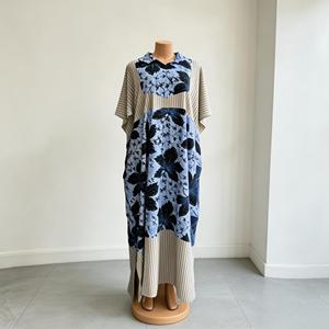 Abiti Estivi con <span class=keywords><strong>Stampa</strong></span> Africana, Vestiti Larghi con Maniche a Pipistrello, Taglia Unica, Gonne Dashiki Africane, Abito Etnico Floreale Elegante e Casual - Product Image 4