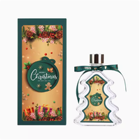 Arbre de Noël de luxe personnalisé bouteille en verre roseau diffuseur coffret cadeau décoration de Noël avec huiles essentielles
