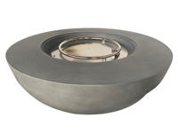 Table de foyer extérieur en béton de 16 po H X 42 po de largeur