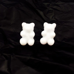 Venta directa <span class=keywords><strong>de</strong></span> fábrica Creative Candy-Colored Resin Little Bear Stud Pendientes Chapado en oro <span class=keywords><strong>con</strong></span> perla Piedra principal al por mayor - Product Image 5