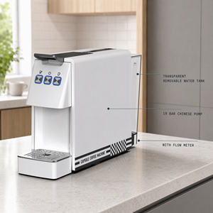 Machine à café 1450W à arrêt automatique et brassage précis, compatible avec réservoir d'eau amovible de 0,6L et débitmètre - Product Image 2