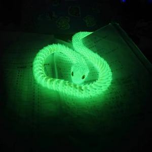 Estatuilla móvil con articulación <span class=keywords><strong>de</strong></span> serpiente impresa en 3D, modelo Animal, juguete luminoso para niños - Product Image 5