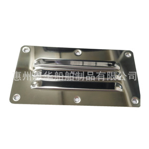 Couverture de ventilation carrée en acier inoxydable avec persiennes pour bateau et camping-car, fixation par vis - Product Image 1