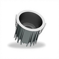 Spot LED encastré COB en aluminium étanche pour salles de bain et cuisines, lumière de plafond à spectre complet et CRI élevé