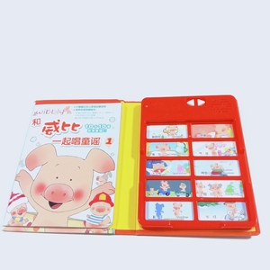 Libro interactivo con sonido para niños pequeños, de <span class=keywords><strong>la</strong></span> fábrica OEM, con el título 'Las ruedas <span class=keywords><strong>del</strong></span> <span class=keywords><strong>autobús</strong></span>', libros de sonido resistentes para bebés - Product Image 1