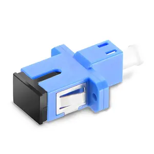 Wholesale LC UPC To SC UPC Female Hybrid Simplex OS2 Single Mode Optical Cable Coupler Connector Fiber Optic Adapter With Flange
