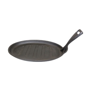 Plato <span class=keywords><strong>de</strong></span> Sizzler <span class=keywords><strong>de</strong></span> <span class=keywords><strong>hierro</strong></span> <span class=keywords><strong>fundido</strong></span> ovalado <span class=keywords><strong>de</strong></span> buena calidad, plato <span class=keywords><strong>para</strong></span> servir, sartén <span class=keywords><strong>de</strong></span> fajita con bandeja <span class=keywords><strong>de</strong></span> madera <span class=keywords><strong>para</strong></span> el hogar - Product Image 2