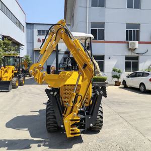 <span class=keywords><strong>Mini</strong></span> chargeuse-pelleteuse sur pneus diesel 4x4 Machine de terrassement Tracteur <span class=keywords><strong>Pelle</strong></span>-<span class=keywords><strong>pelle</strong></span> Chargeuses à vendre - Product Image 4