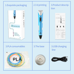 Jumon Electronic 3D Printing Pen with 9M <b>PLA</b> <b>Filament</b> Consumables High-Temperature 3D Pen Graffiti Tool Intelligent Toy - Product Image 2